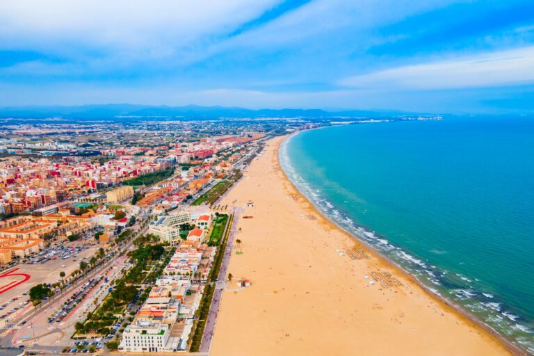 Valencia,City,Beach,Aerial,Panoramic,View
