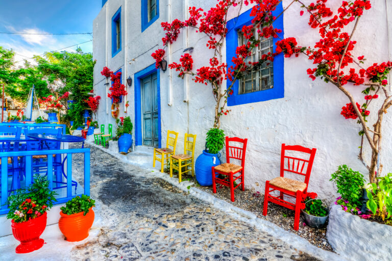 Beautiful,Street,View,In,Kos,Island