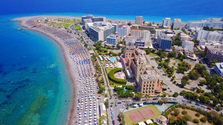 Aerial,Birds,Eye,View,Photo,Taken,By,Drone,Of,Rodos